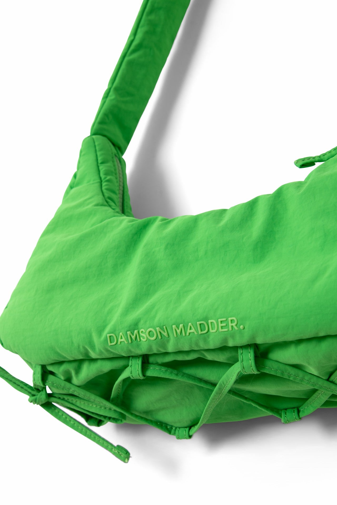 Damson Madder puffy saz bag - green