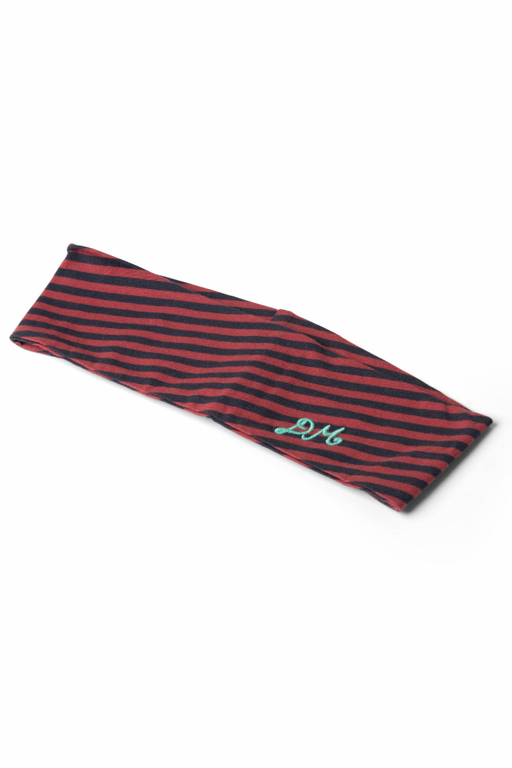 Damson Madder jersey headband - red stripe