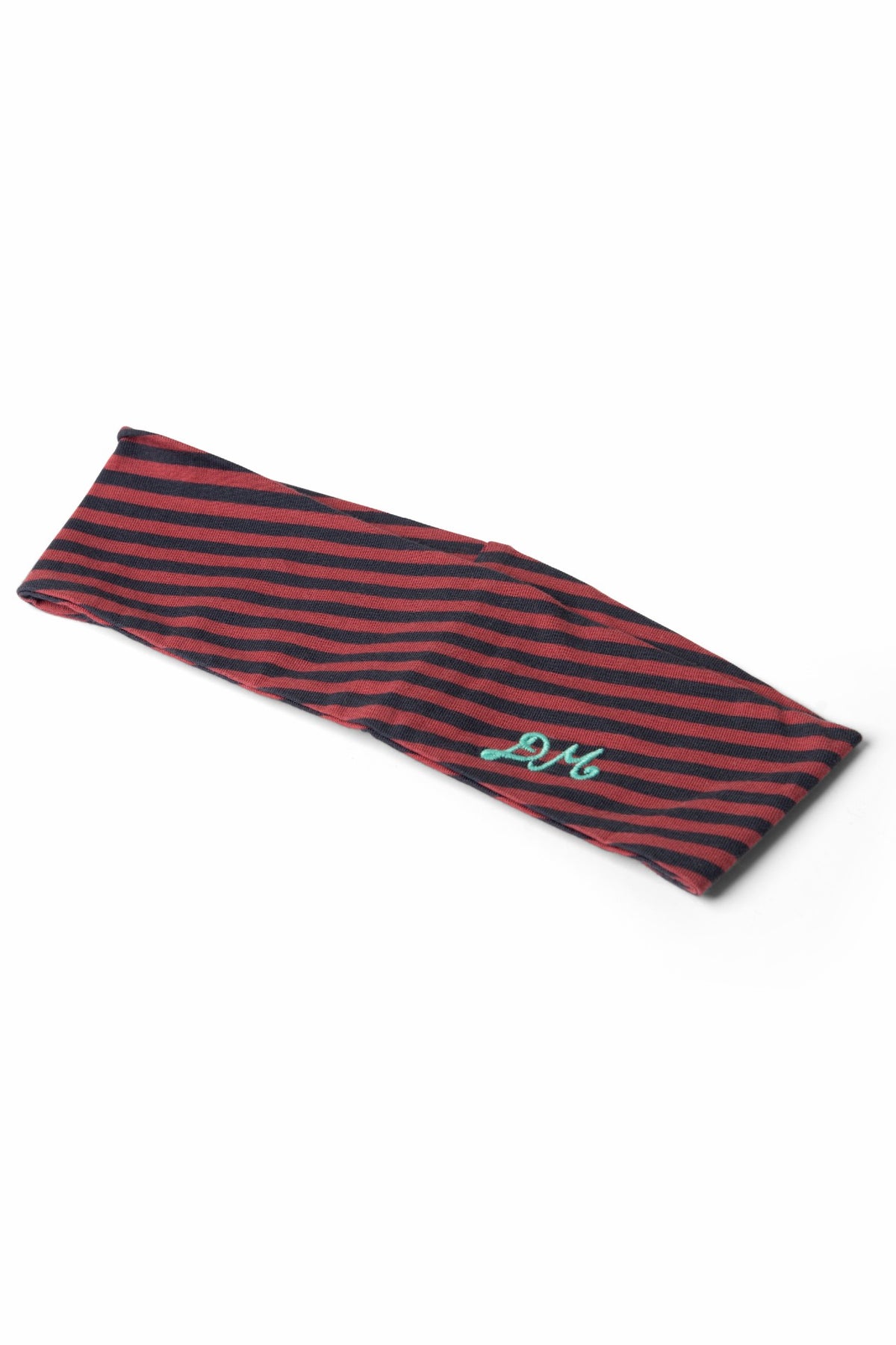 Damson Madder jersey headband - red stripe