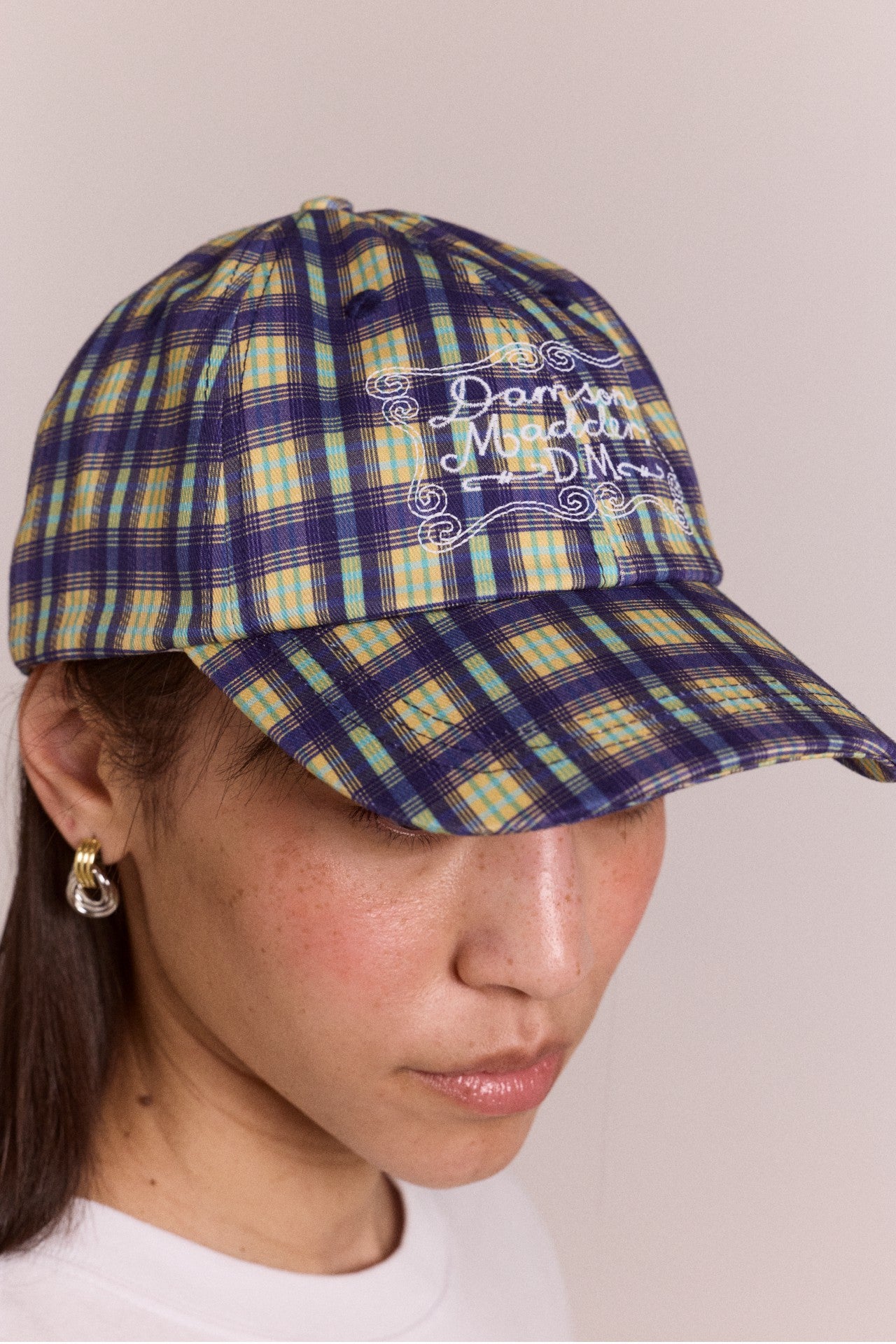 Damson Madder damson madder cap - tomboy check