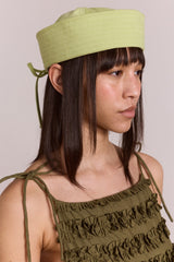 Damson Madder cotton sailor hat - apple