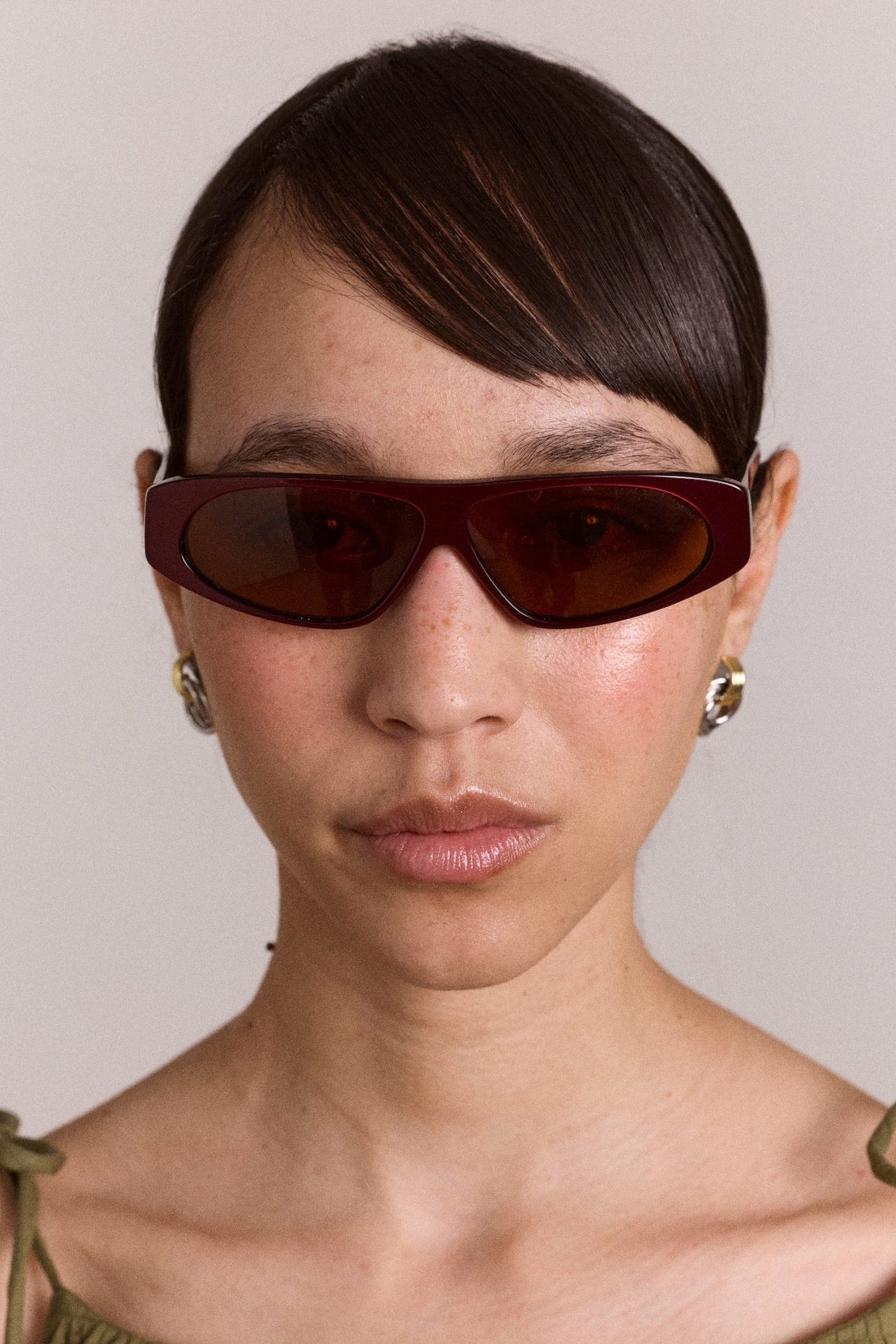Damson Madder mateo sporty sunglasses - metallic plum