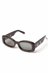 Damson Madder faye eyelet sunglasses - chocolate