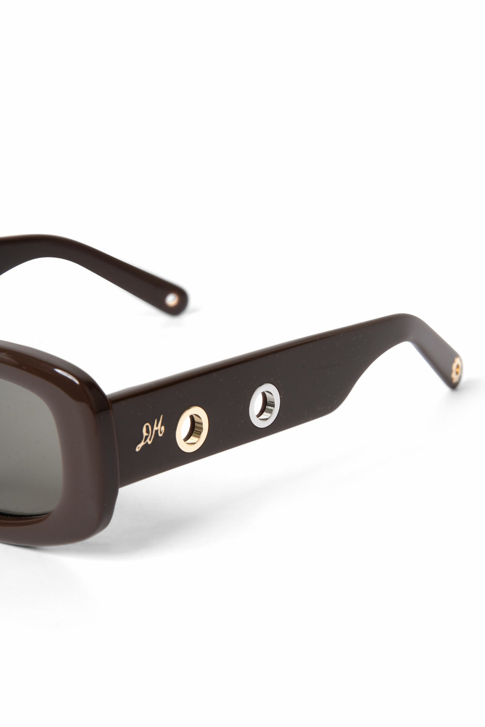 Damson Madder faye eyelet sunglasses - chocolate