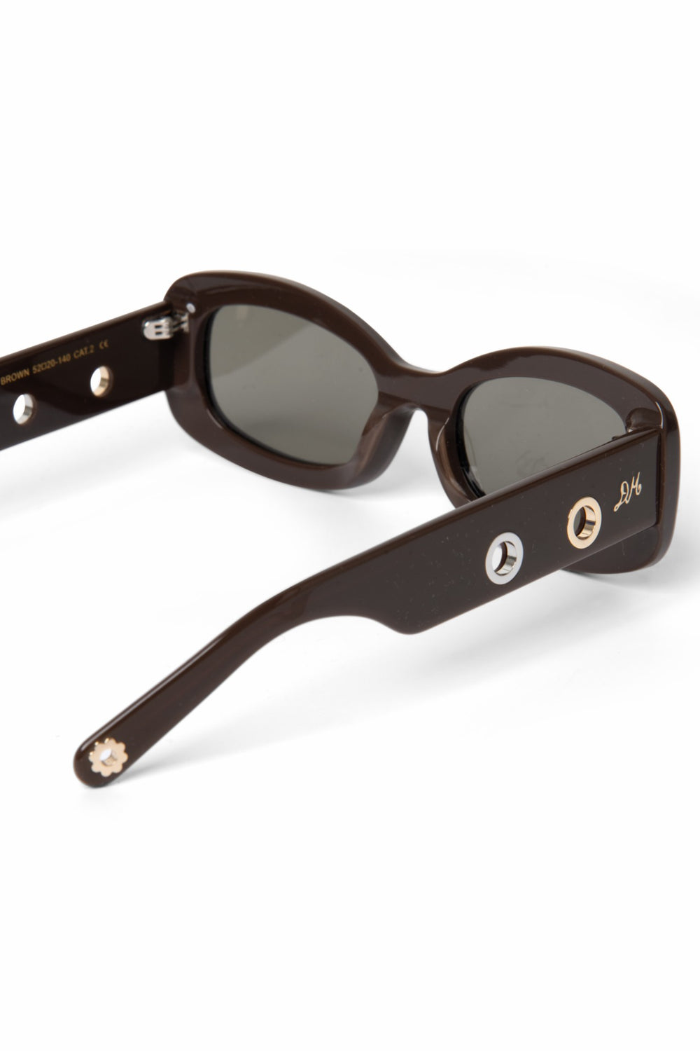 Damson Madder faye eyelet sunglasses - chocolate