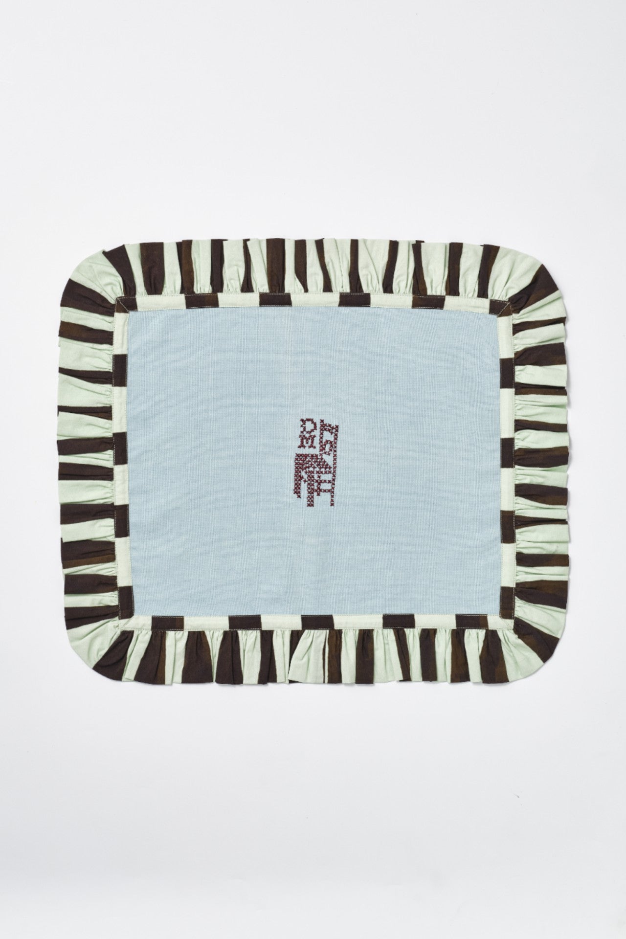 Damson Madder set of placemats - blue/green