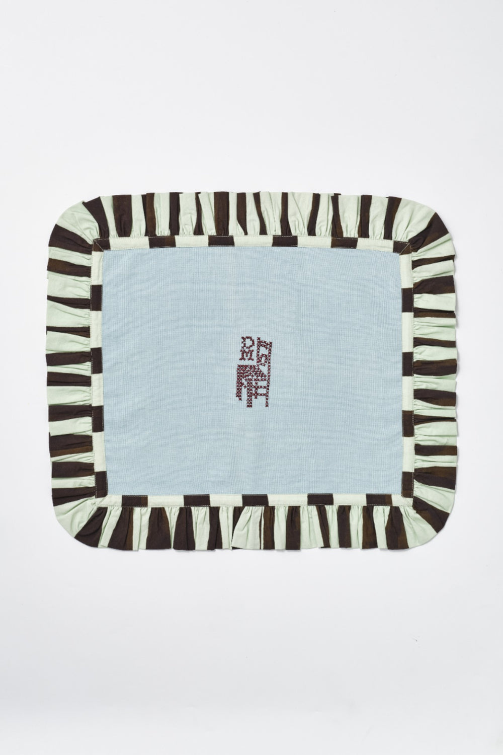 Damson Madder set of placemats - blue/green