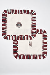 Damson Madder set of 2 placemats - off white