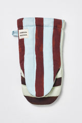 Damson Madder single oven glove - mixed stripe
