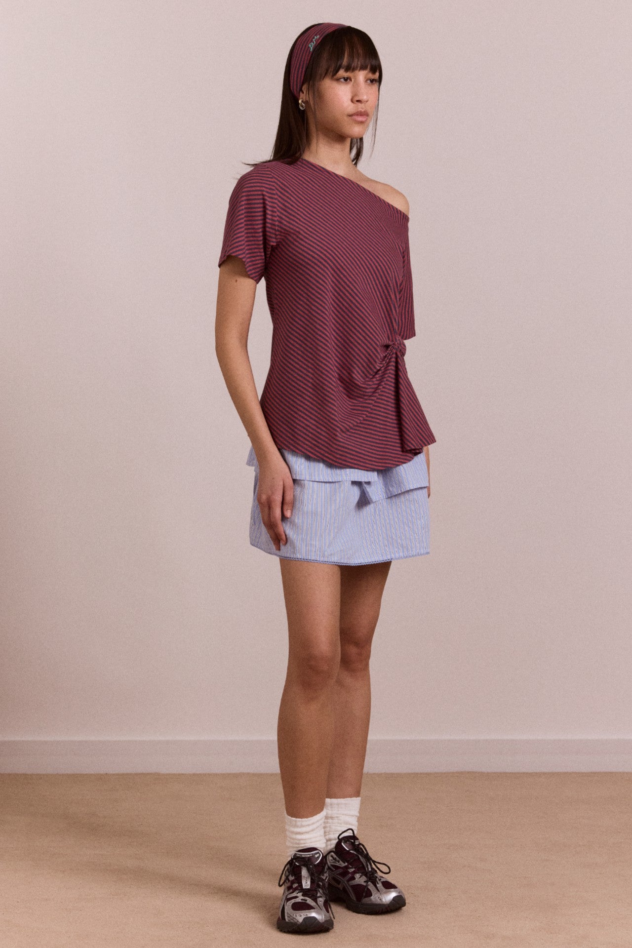 Damson Madder reece tee - red stripe