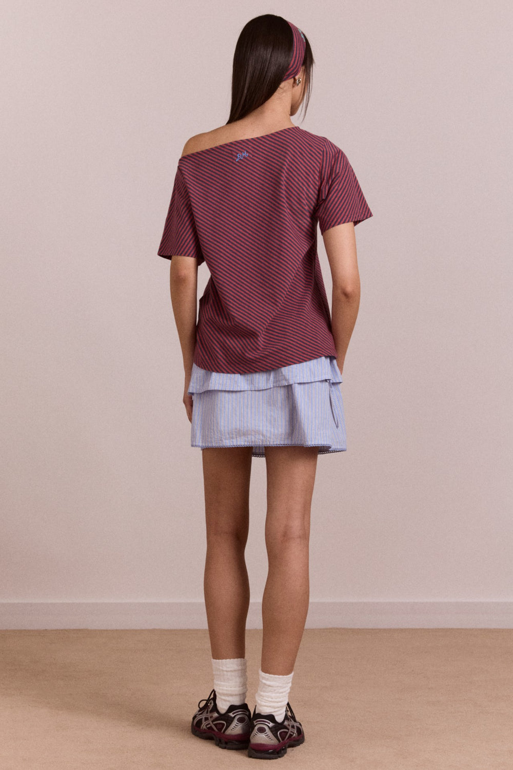 Damson Madder reece tee - red stripe
