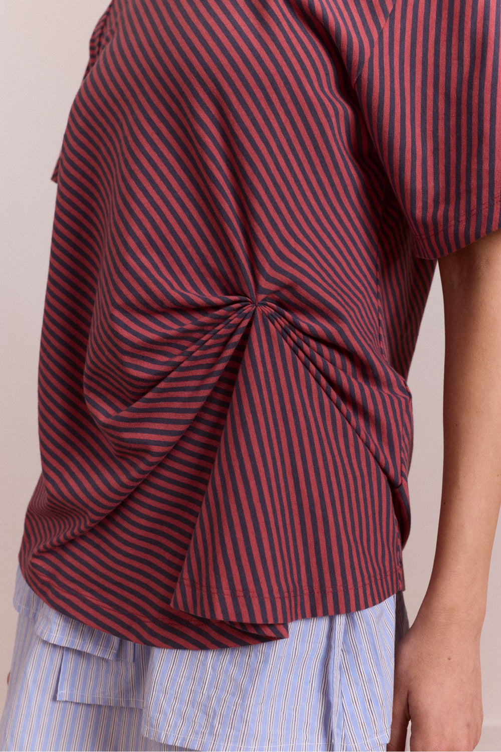 Damson Madder reece tee - red stripe