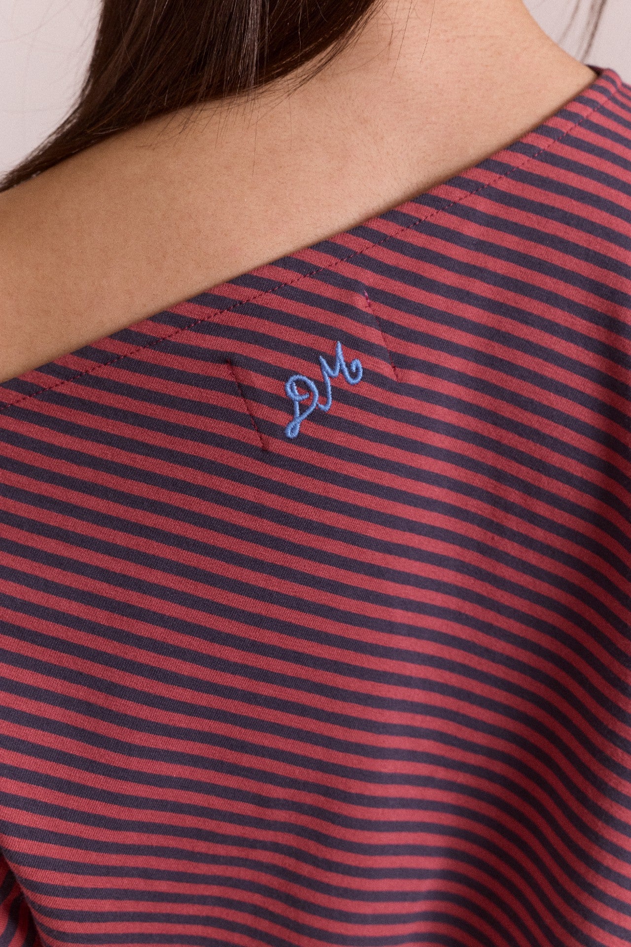 Damson Madder reece tee - red stripe