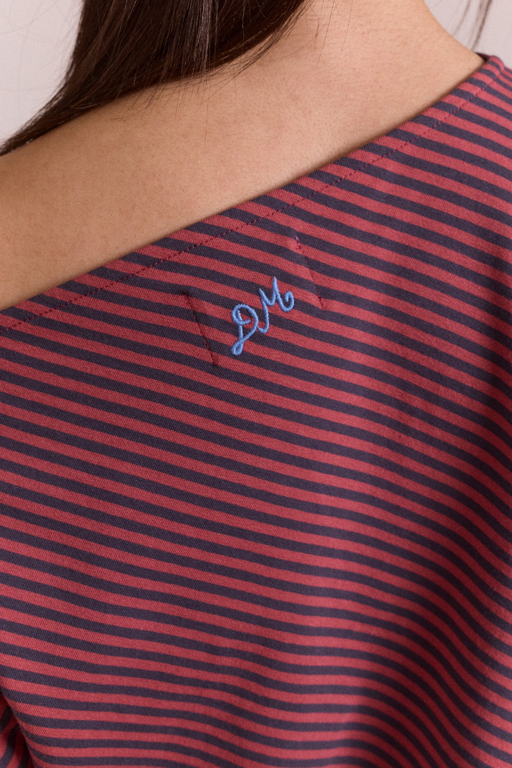 Damson Madder reece tee - red stripe