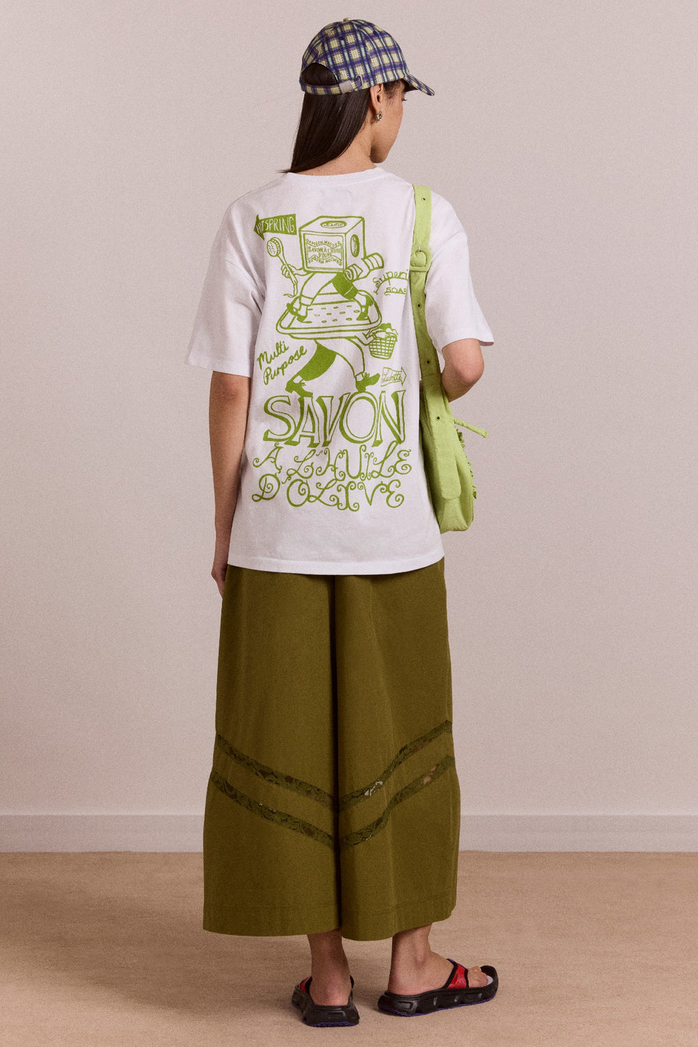 Damson Madder savon graphic tee - white