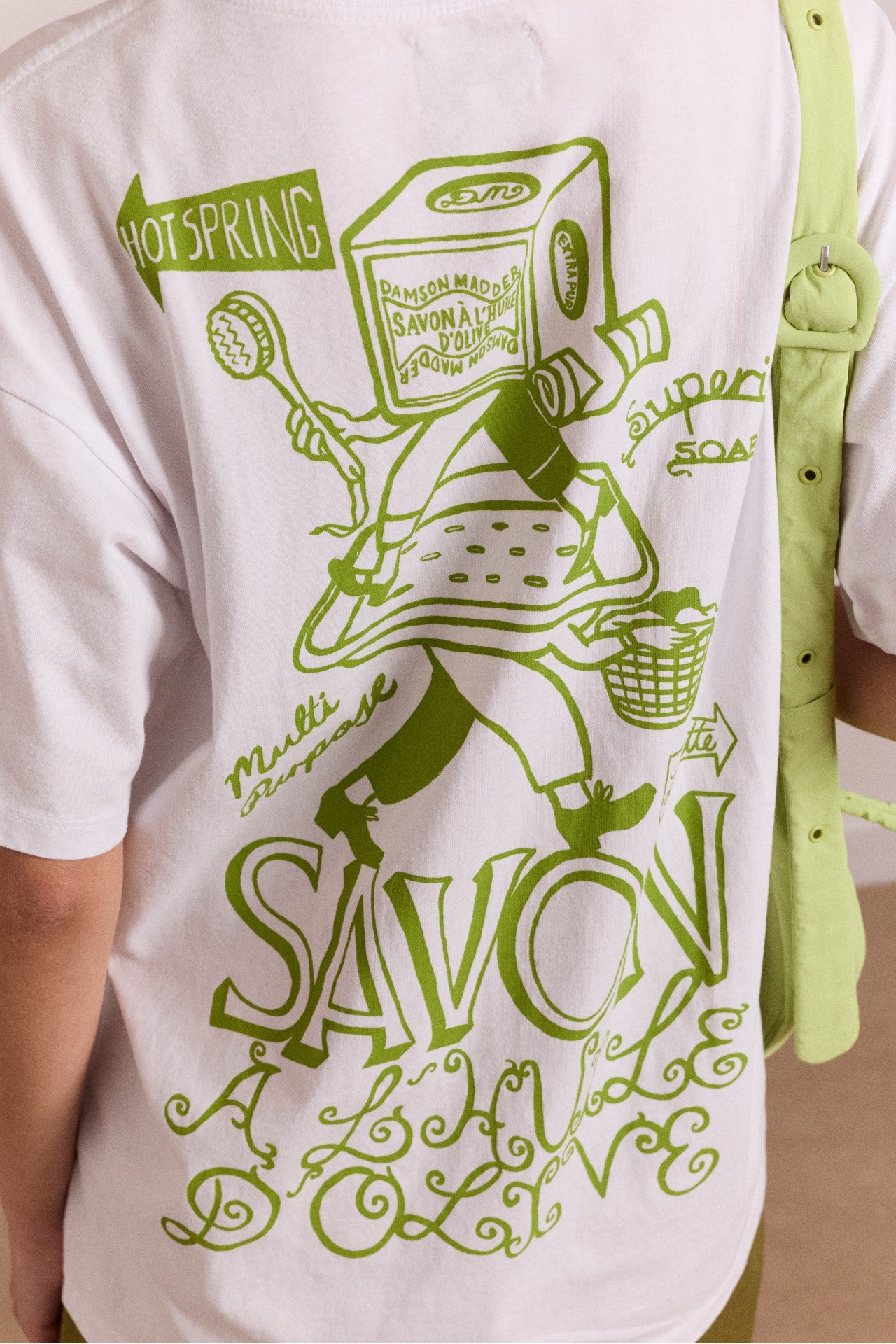Damson Madder savon graphic tee - white