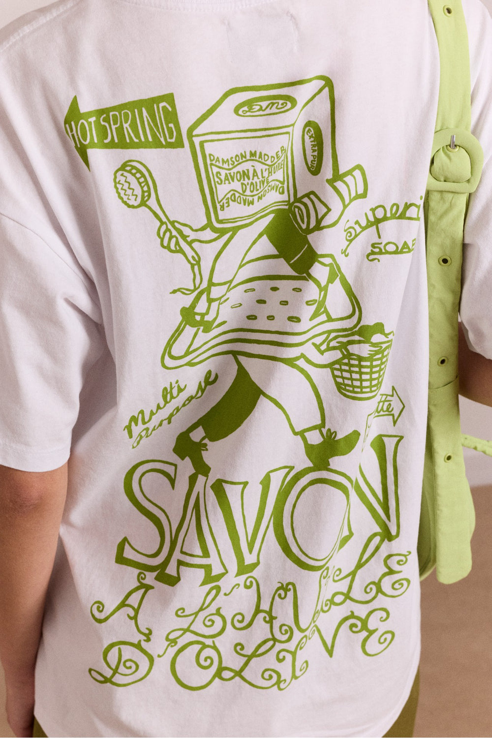 Damson Madder savon graphic tee - white