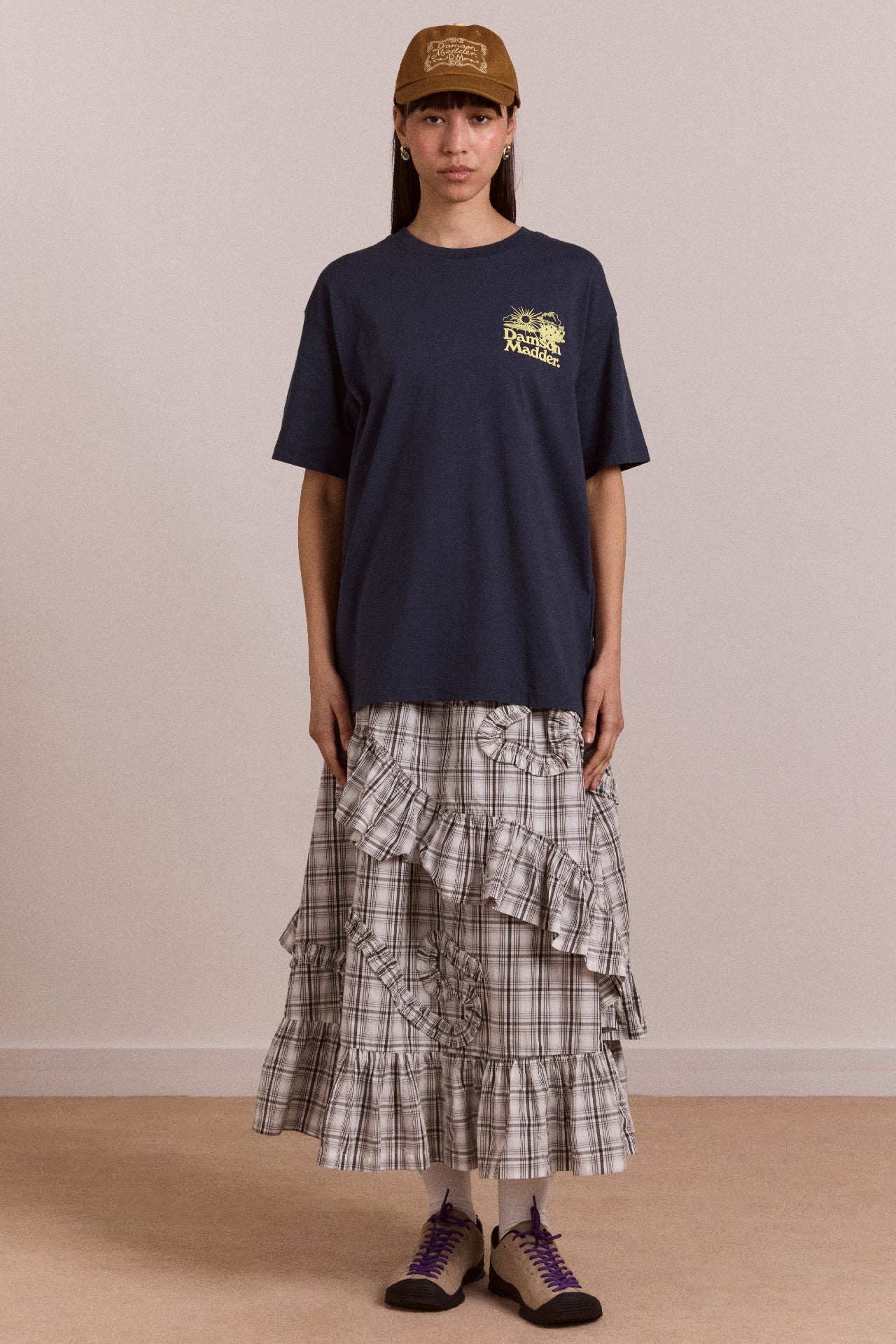 Damson Madder miraculous garden - navy t-shirt