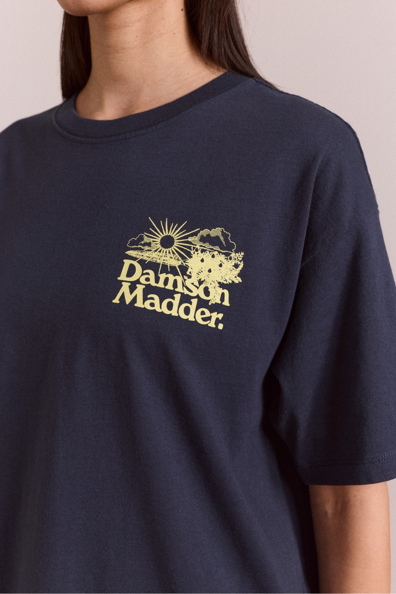 Damson Madder miraculous garden - navy t-shirt