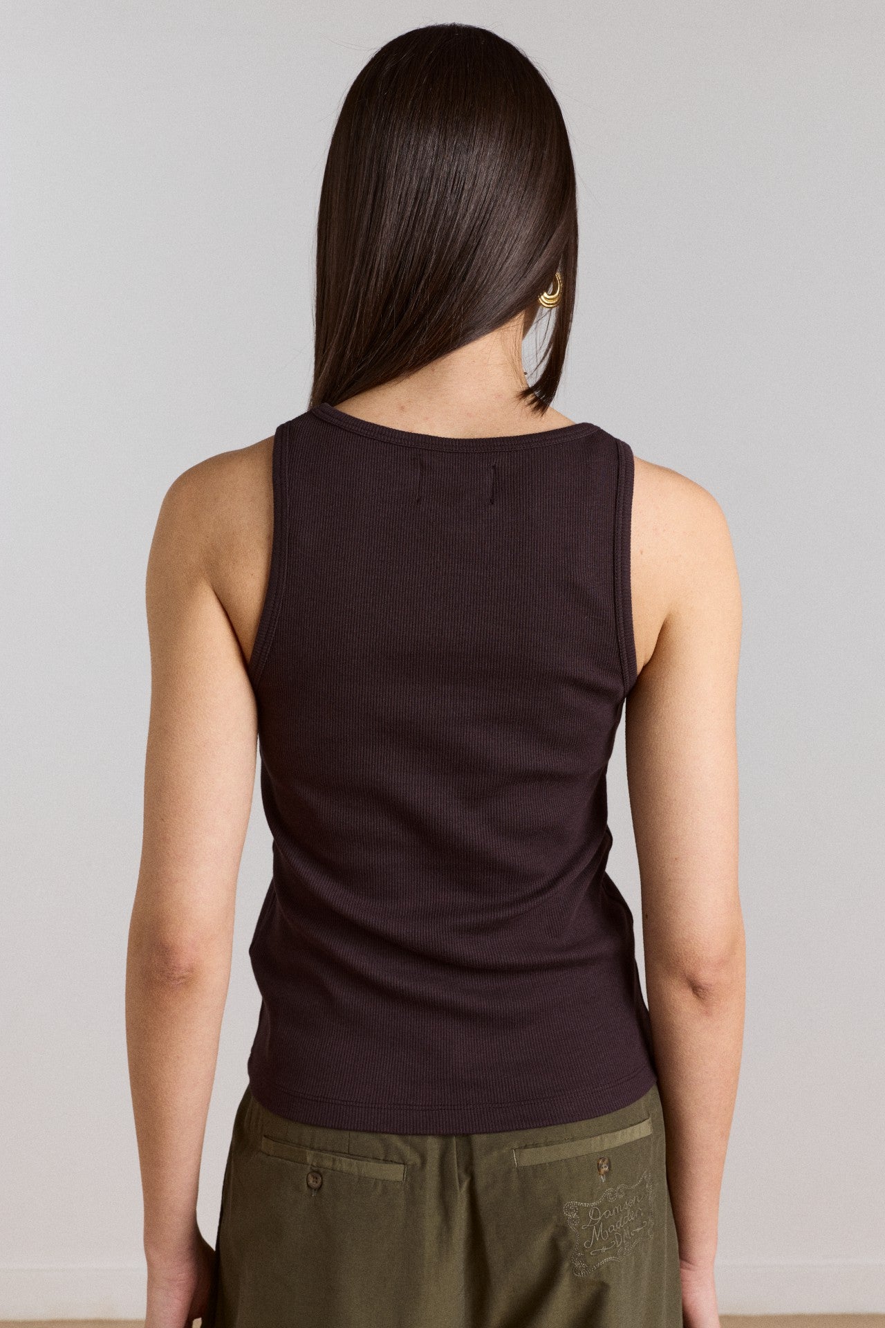Damson Madder manon layered 2 in 1 top - choc/magenta