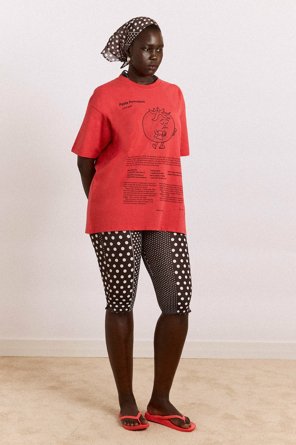 Damson Madder recipe with friends graphic tee - red