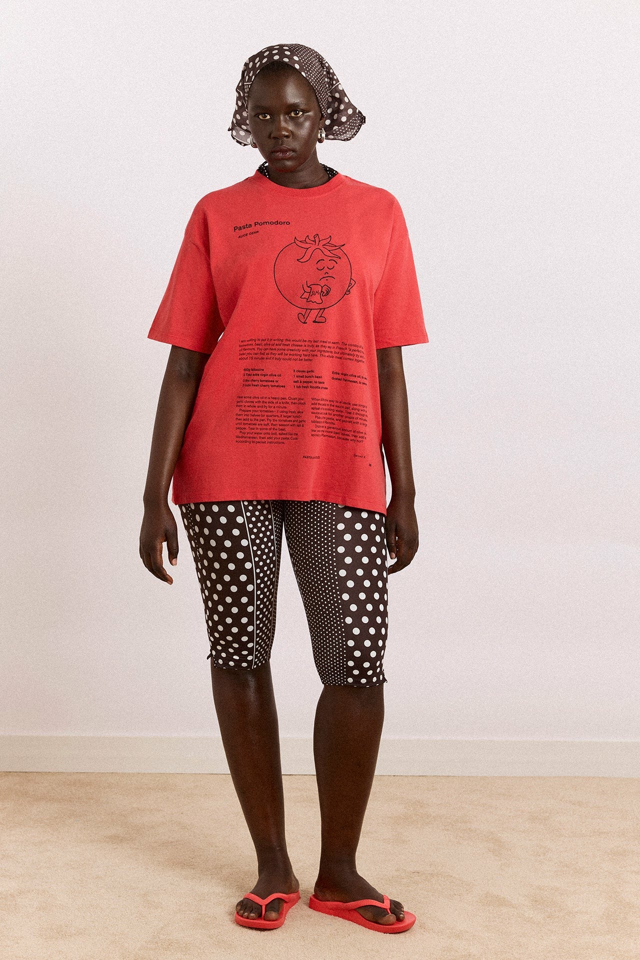 Damson Madder recipe with friends graphic tee - red