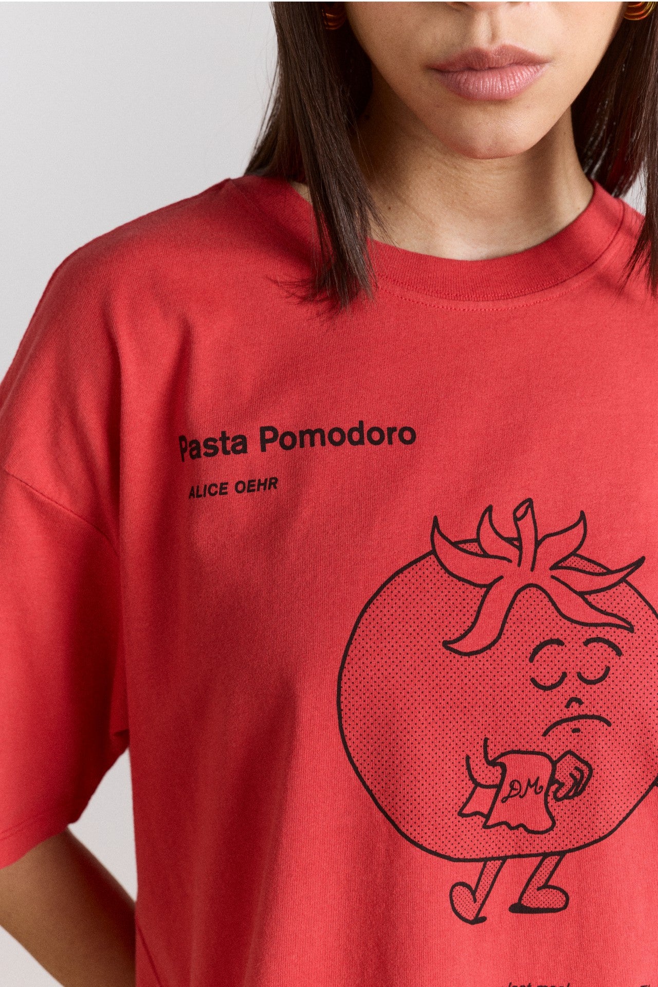 Damson Madder recipe with friends graphic tee - red