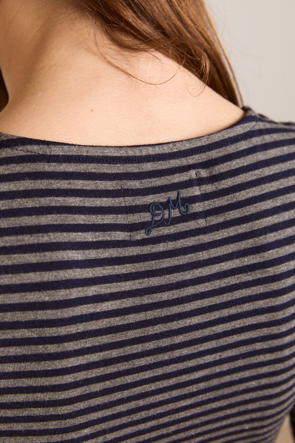 Damson Madder peggy smocked cardi - blue stripe