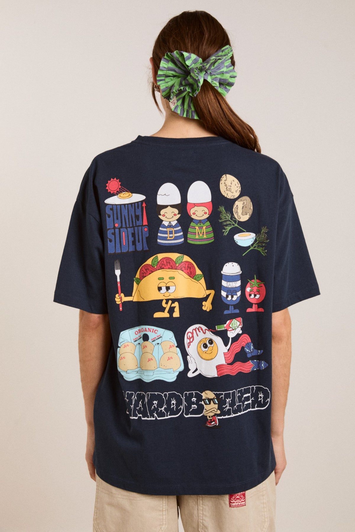 Damson Madder all day breakfast tee - navy