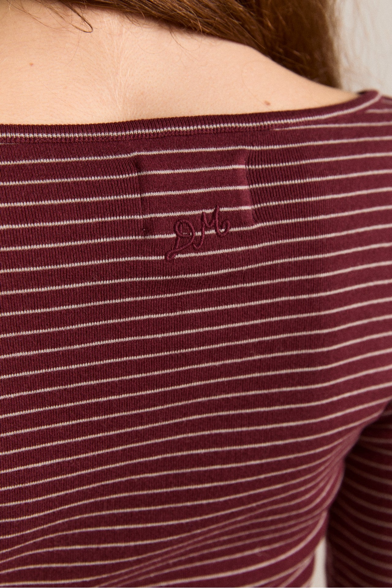 Damson Madder darma ls top - burg stripe