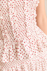 Damson Madder raphi cami - off white and red spot