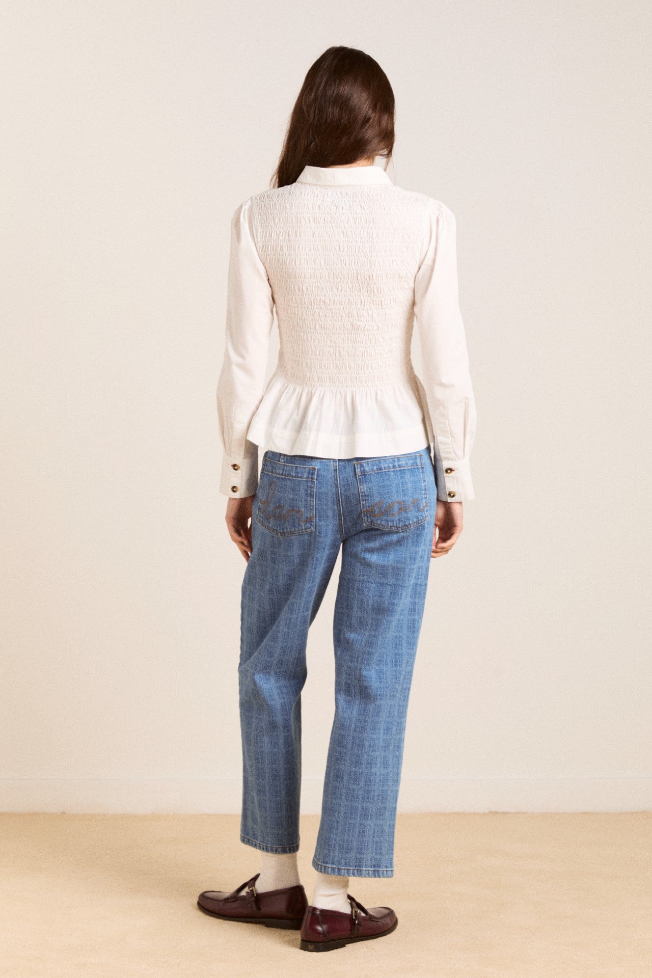Damson Madder hazel shirt white