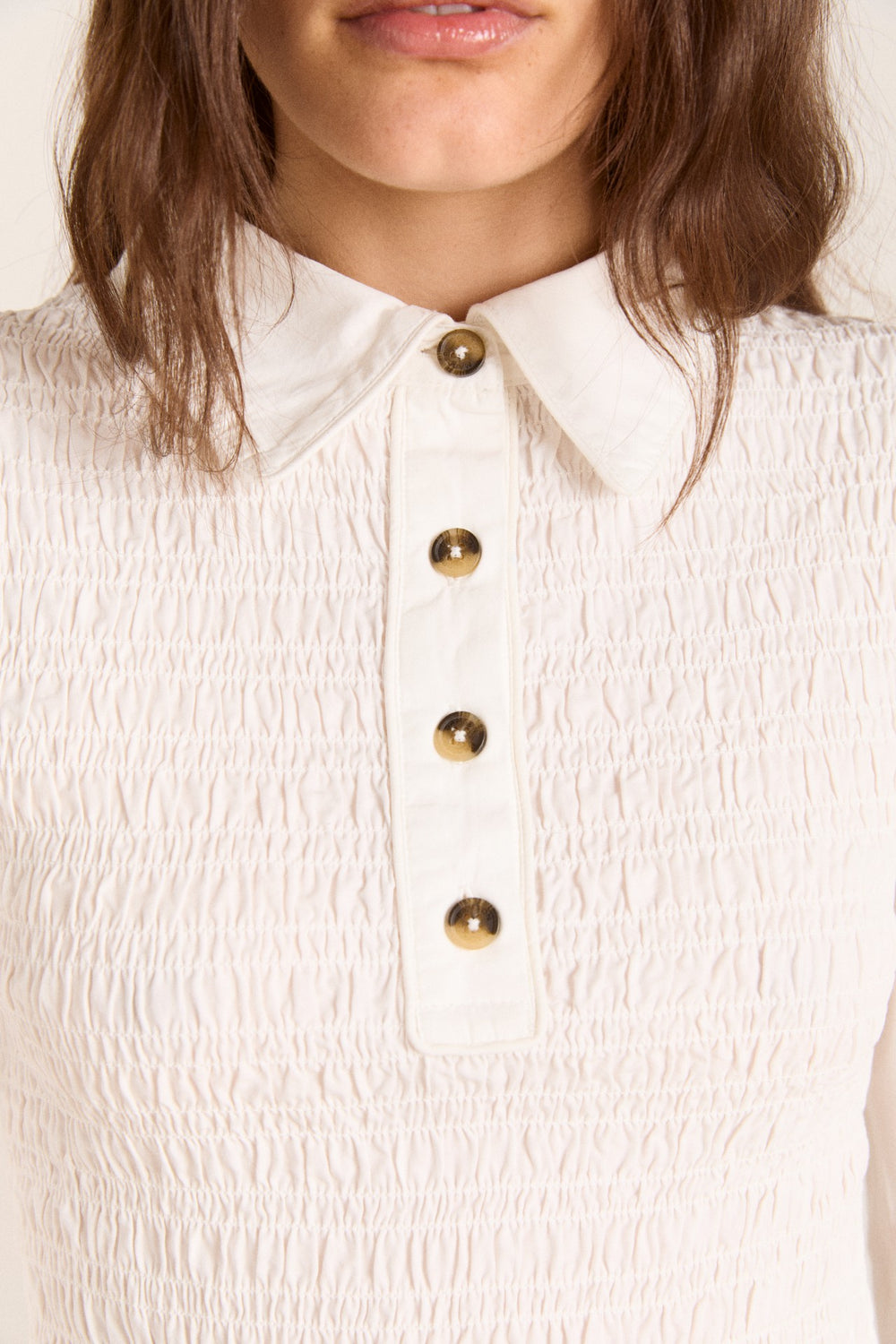 Damson Madder hazel shirt white