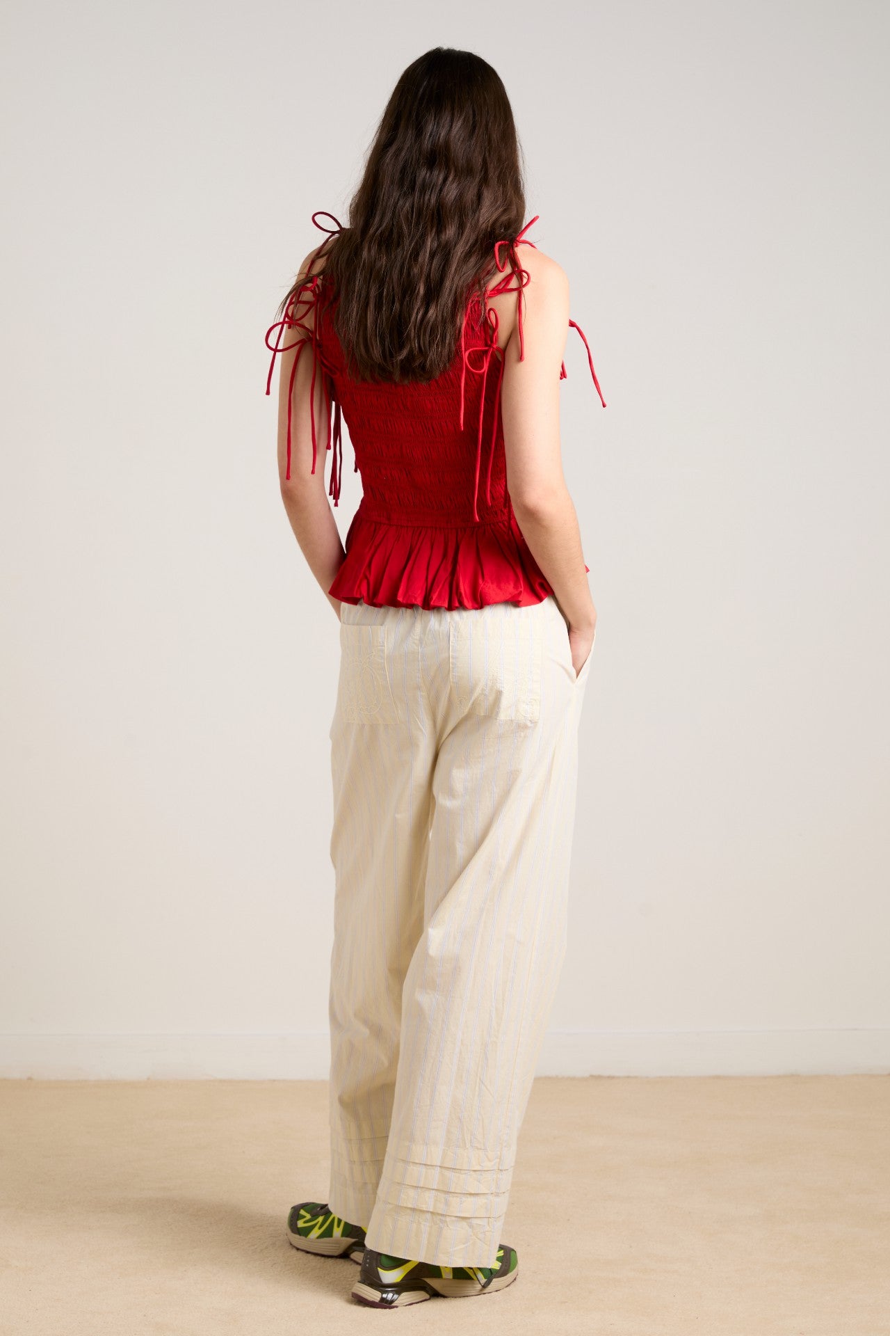 Damson Madder becca multi-way blouse - cherry