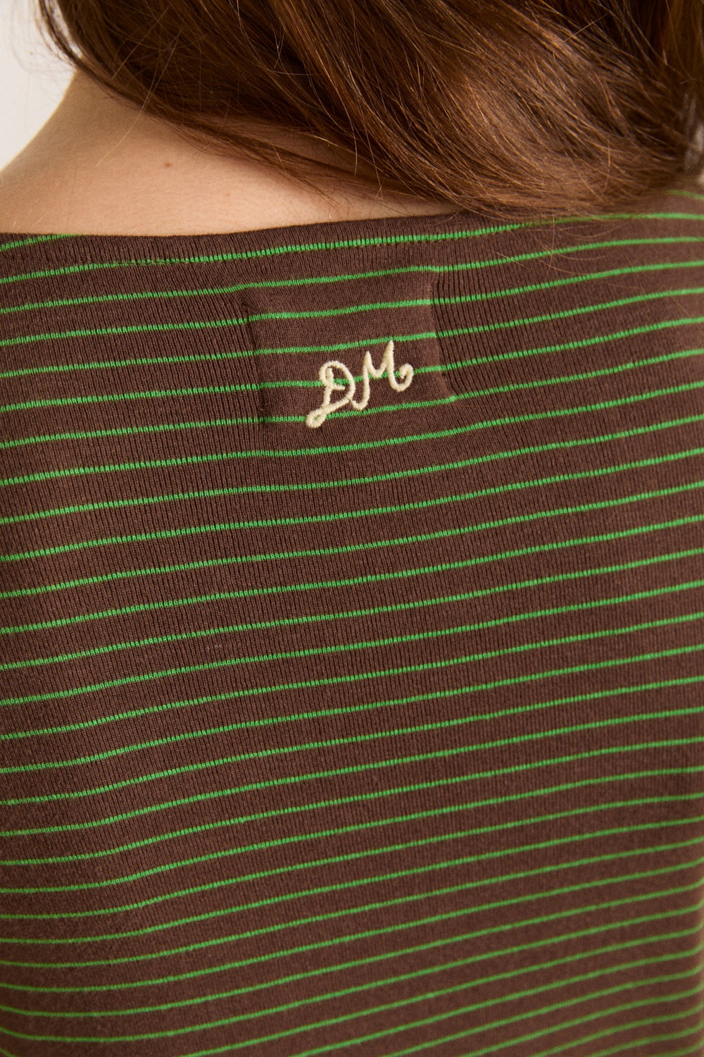 Damson Madder raelynn tee - green stripe