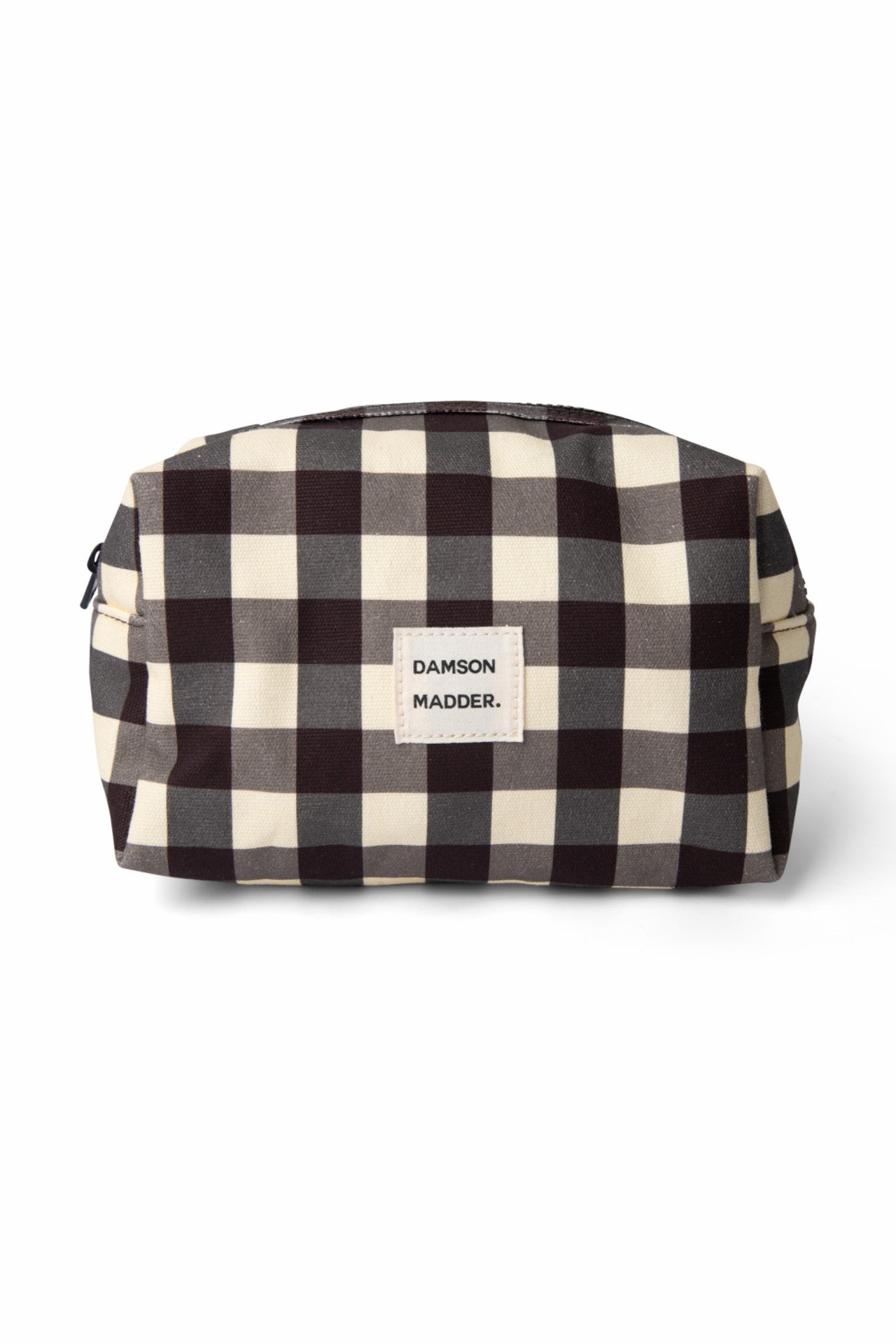 Damson Madder wash bag - butter gingham