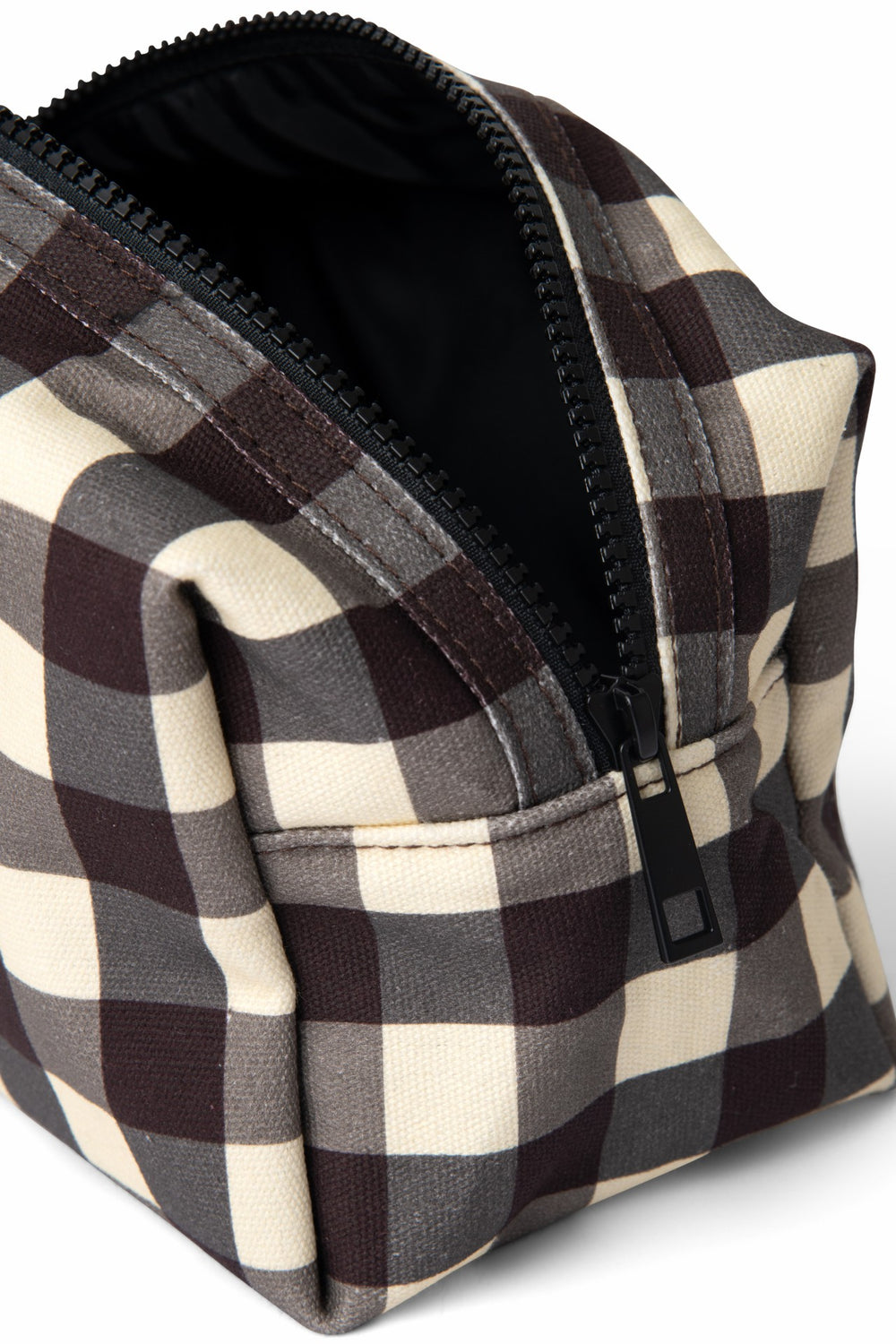 Damson Madder wash bag - butter gingham