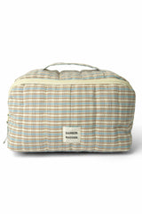 Damson Madder large wash bag - ginger check