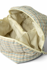Damson Madder large wash bag - ginger check
