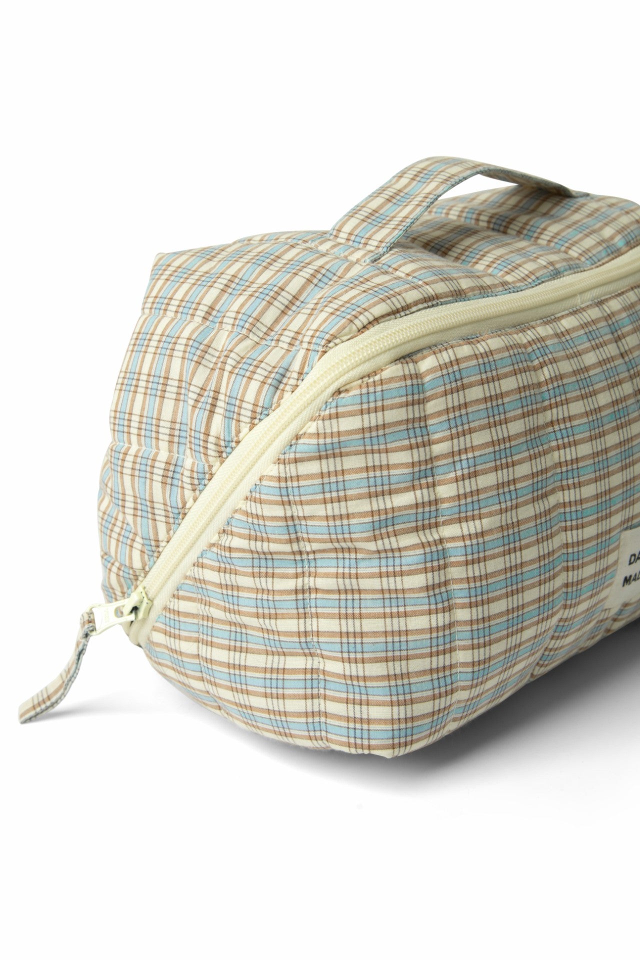 Damson Madder large wash bag - ginger check