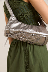 Damson Madder puffy saz bag - silver