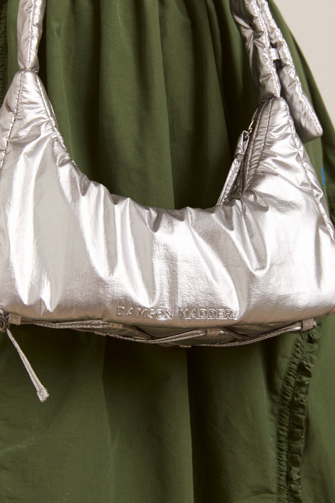 Damson Madder puffy saz bag - silver