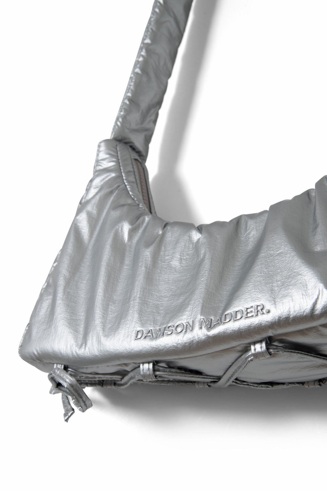 Damson Madder puffy saz bag - silver