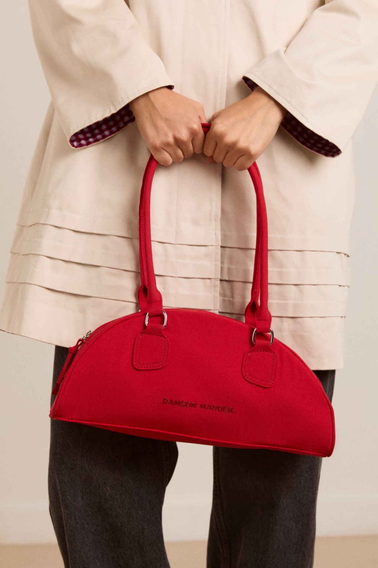 Damson Madder berta bowler bag - red