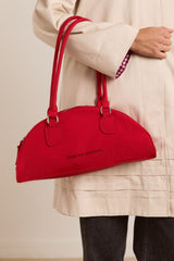 Damson Madder berta bowler bag - red
