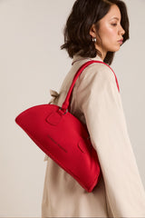 Damson Madder berta bowler bag - red
