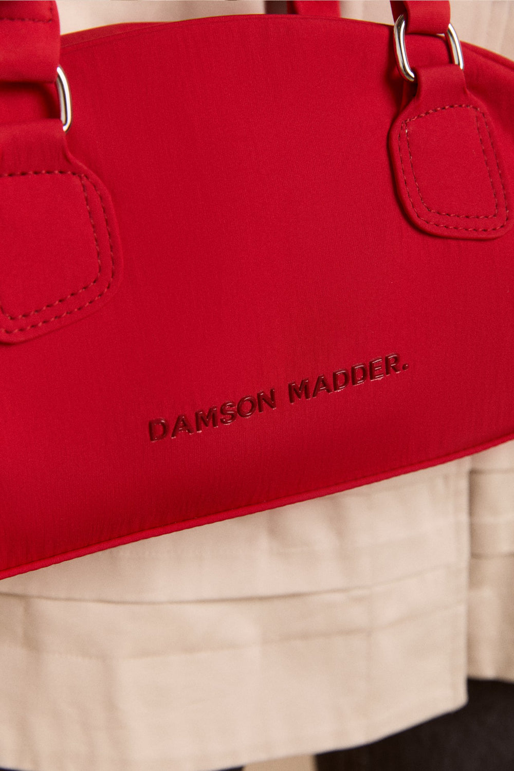 Damson Madder berta bowler bag - red